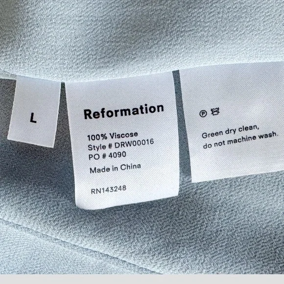 Reformation Garnet Wrap Floral Print Mini Dress Size: Large - Picture 6 of 9